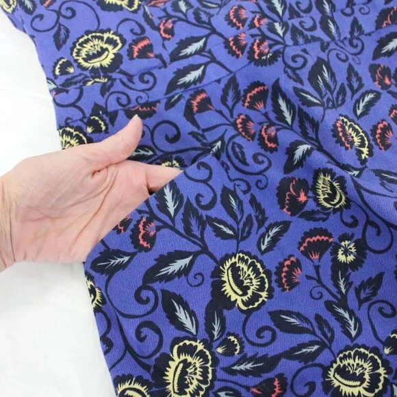 Cartonnier Anthropologie Womens Jumpsuit Romper Blue Straps Size 12 Knee Length - Picture 8 of 12